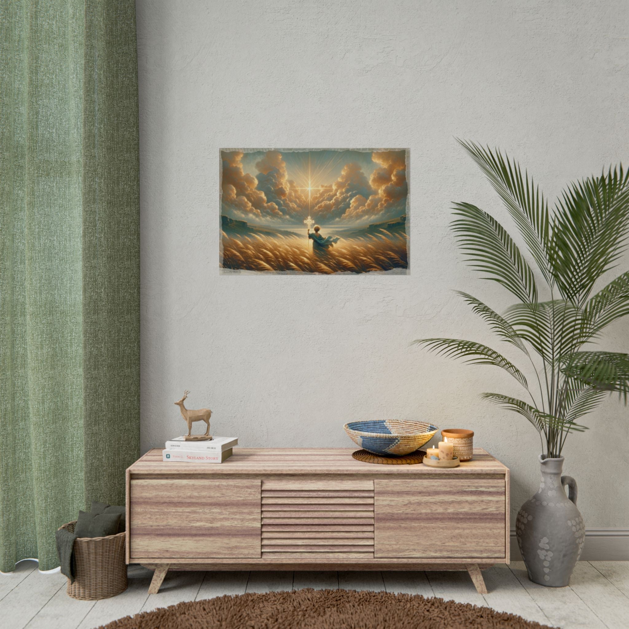 Divine Radiance, Humble Child - Art Print by Teo Teglia Art