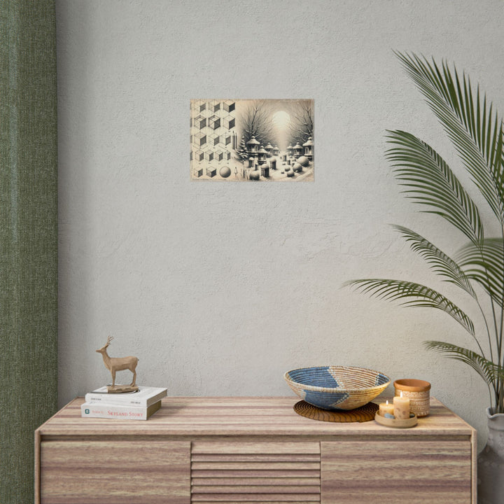"Educated Lanterns Unfolding" - Art Print by Teo Teglia Art