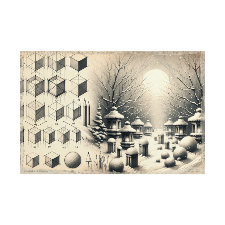"Educated Lanterns Unfolding" - Art Print by Teo Teglia Art