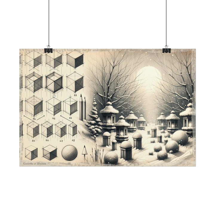 "Educated Lanterns Unfolding" - Art Print by Teo Teglia Art