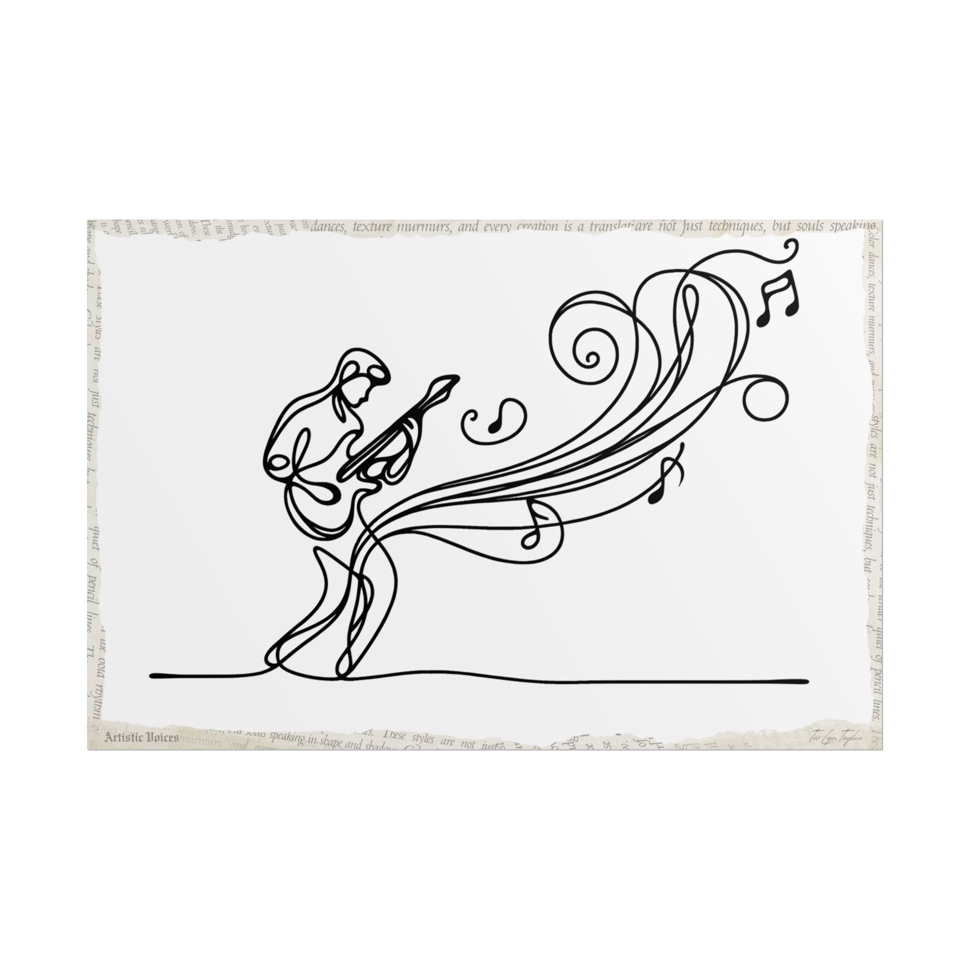 Elegant Rhythm Flow - Art Print by Teo Teglia Art
