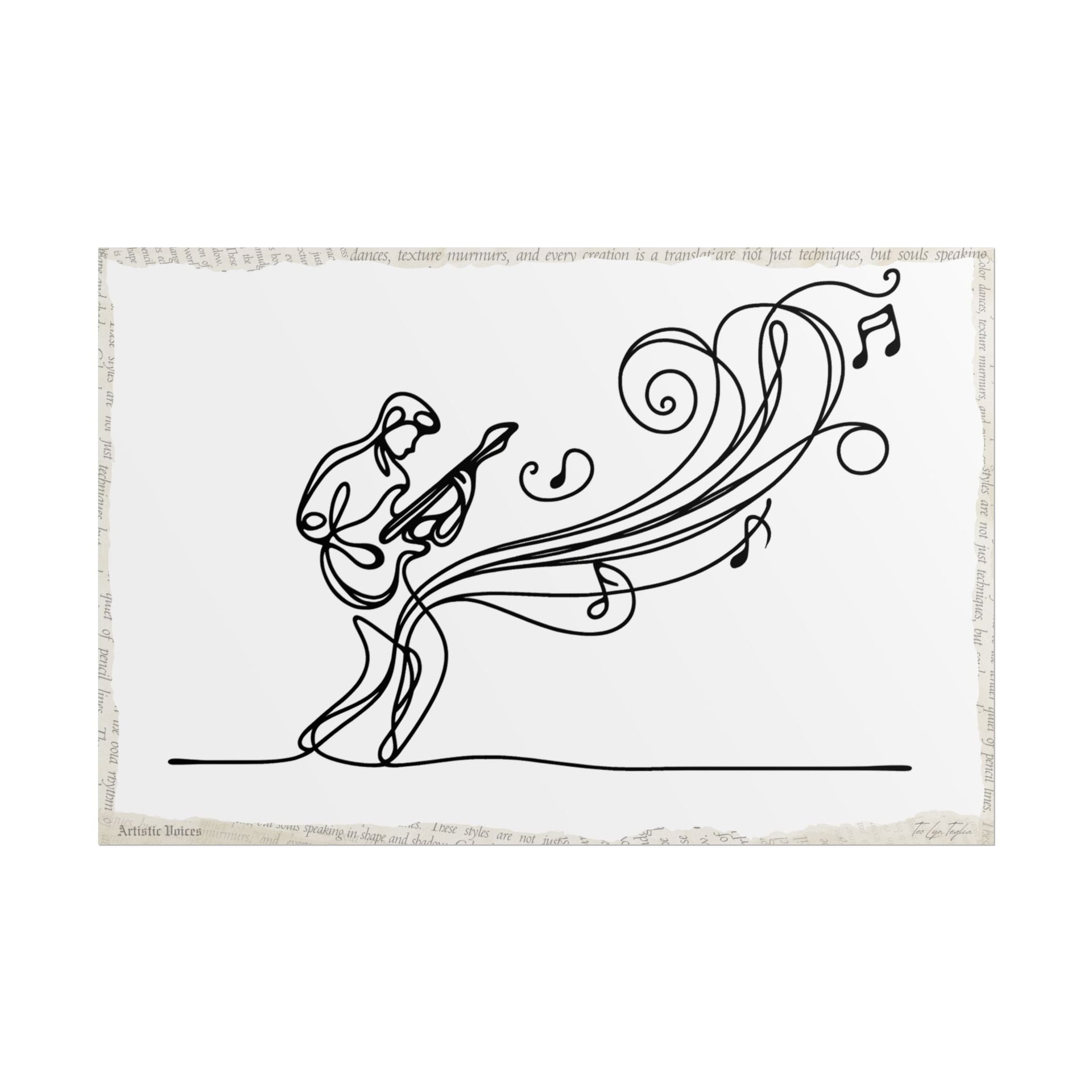 Elegant Rhythm Flow - Art Print by Teo Teglia Art