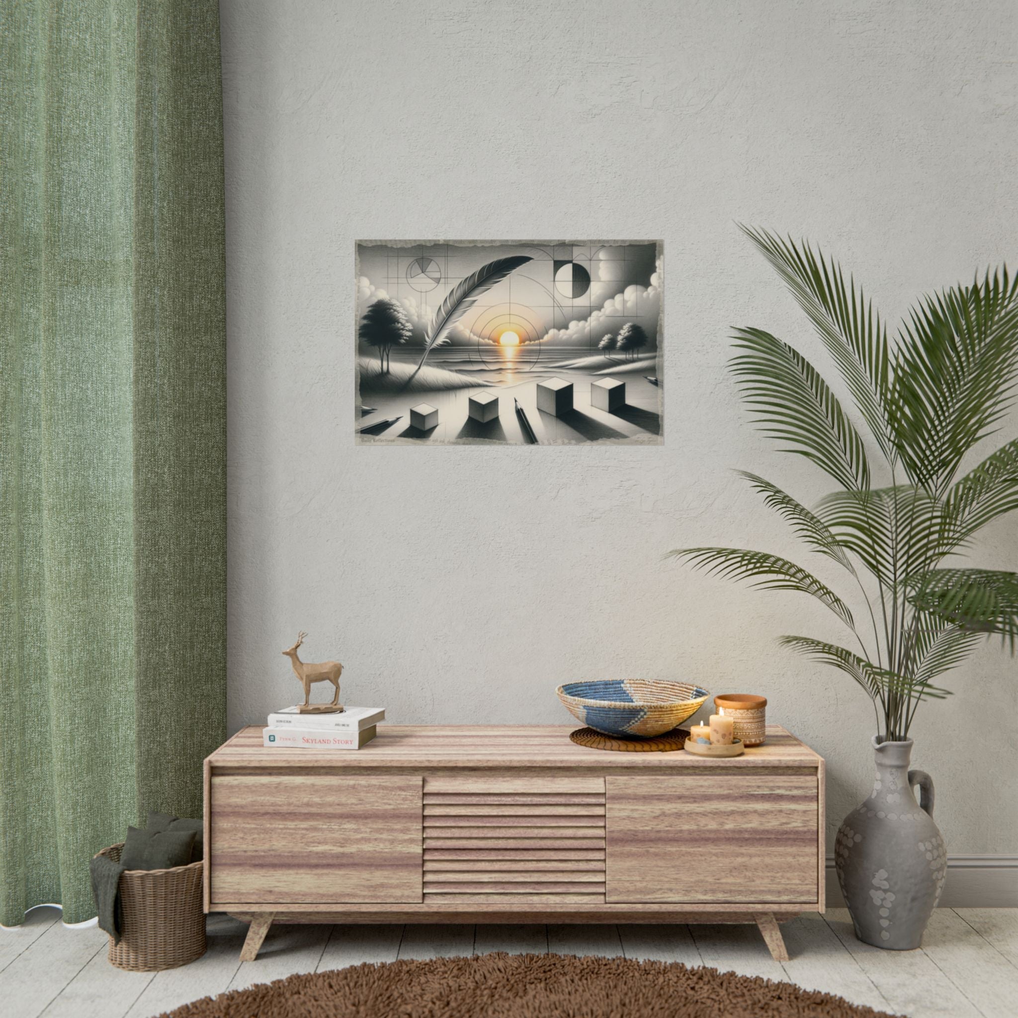 Emergence from Geometric Dawn - Art Print by Teo Teglia Art