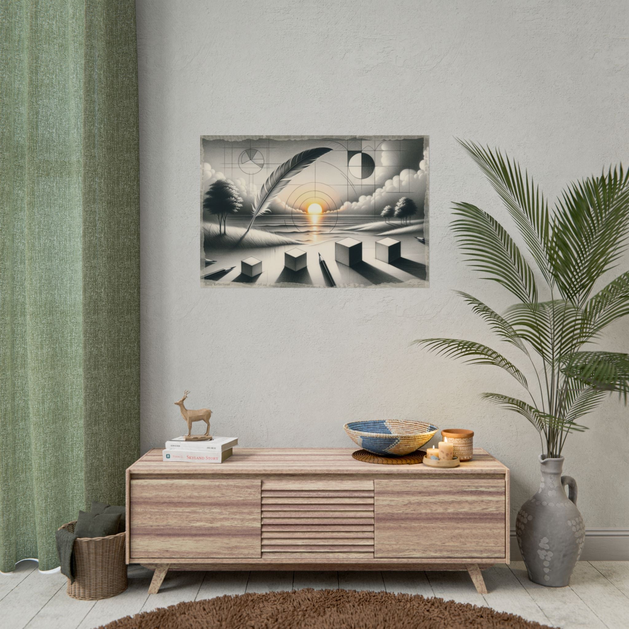 Emergence from Geometric Dawn - Art Print by Teo Teglia Art