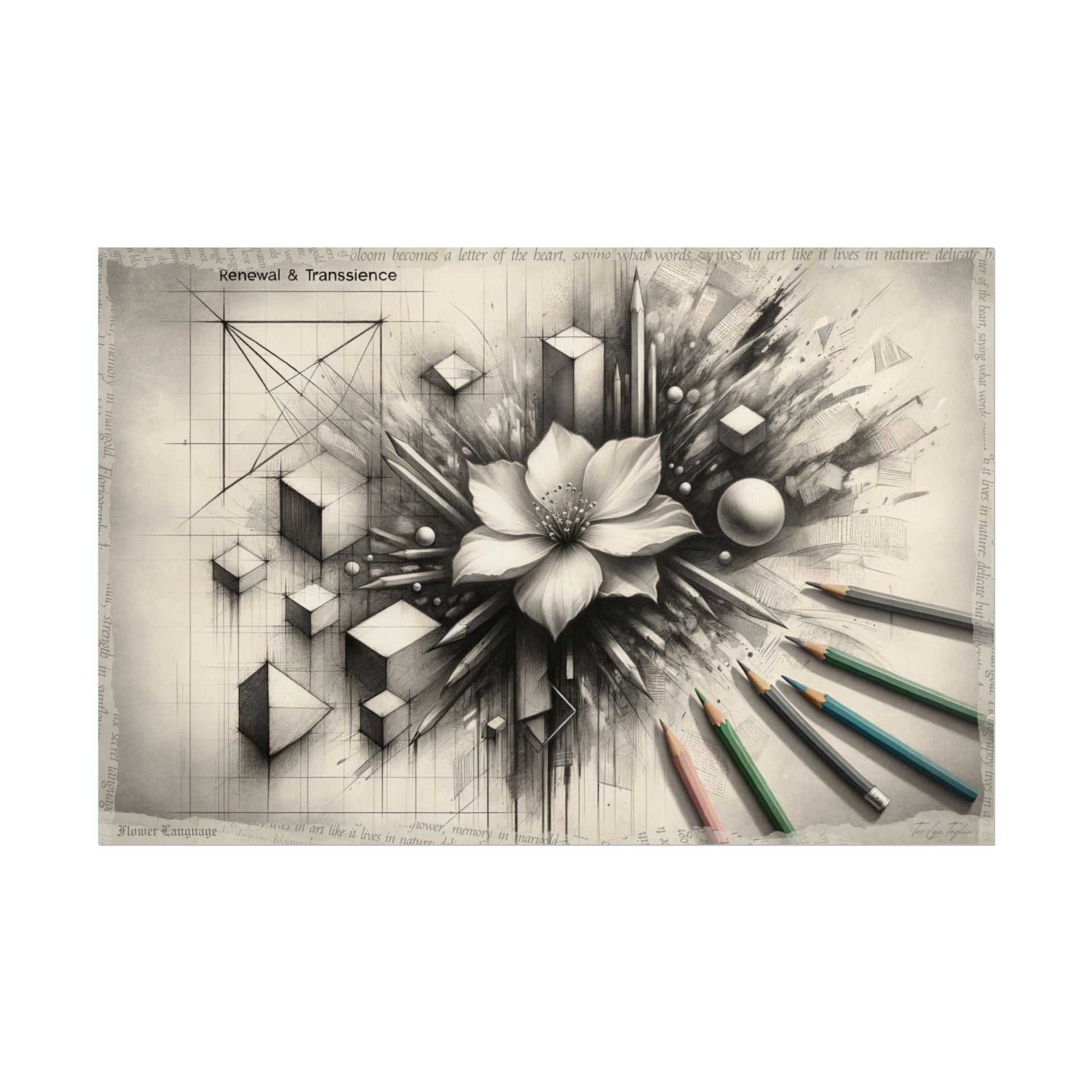 Emergence from Simplicity's Rubble - Art Print by Teo Teglia Art