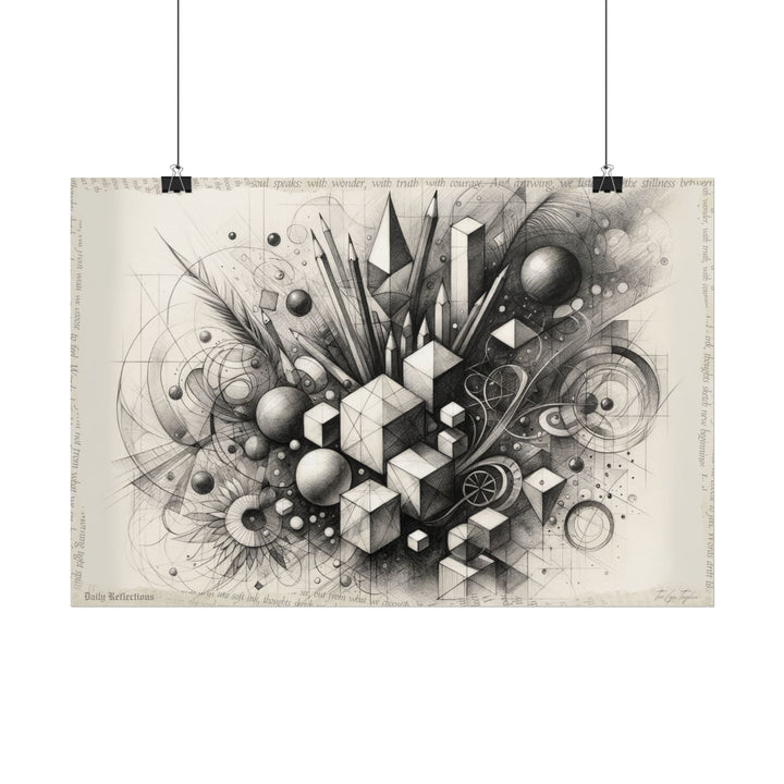 "Emergence of Geometric Tranquility" - Art Print by Teo Teglia Art