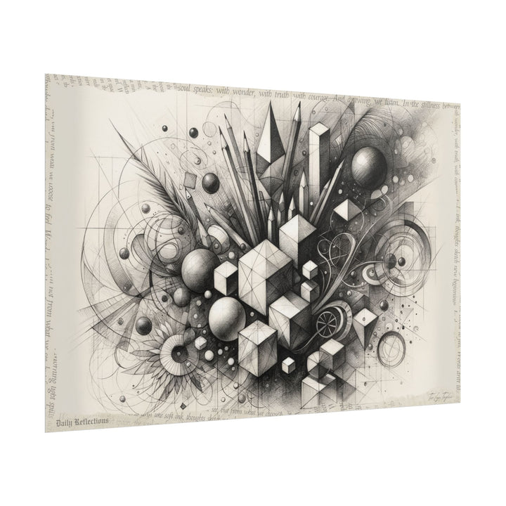 "Emergence of Geometric Tranquility" - Art Print by Teo Teglia Art