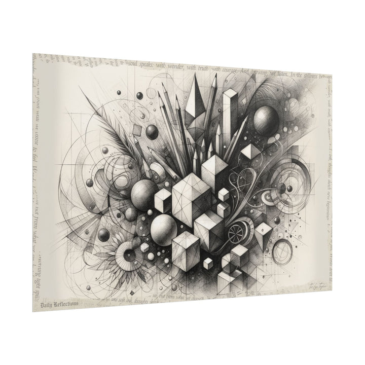 "Emergence of Geometric Tranquility" - Art Print by Teo Teglia Art