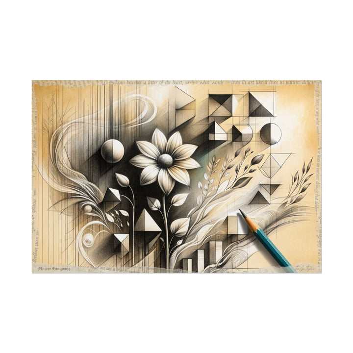 Emerging Geometry Blooms - Art Print by Teo Teglia Art