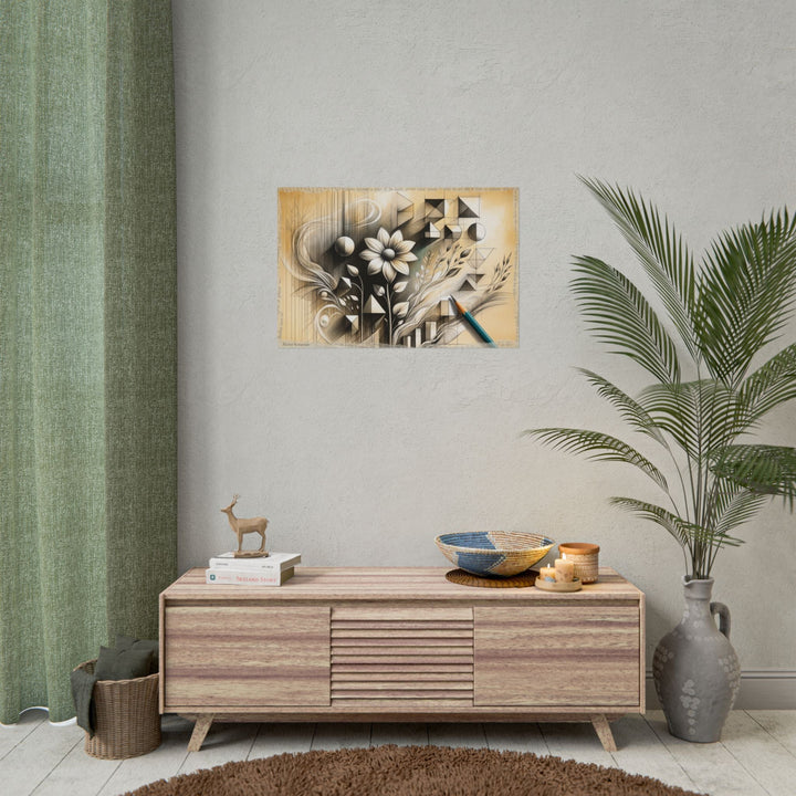 Emerging Geometry Blooms - Art Print by Teo Teglia Art