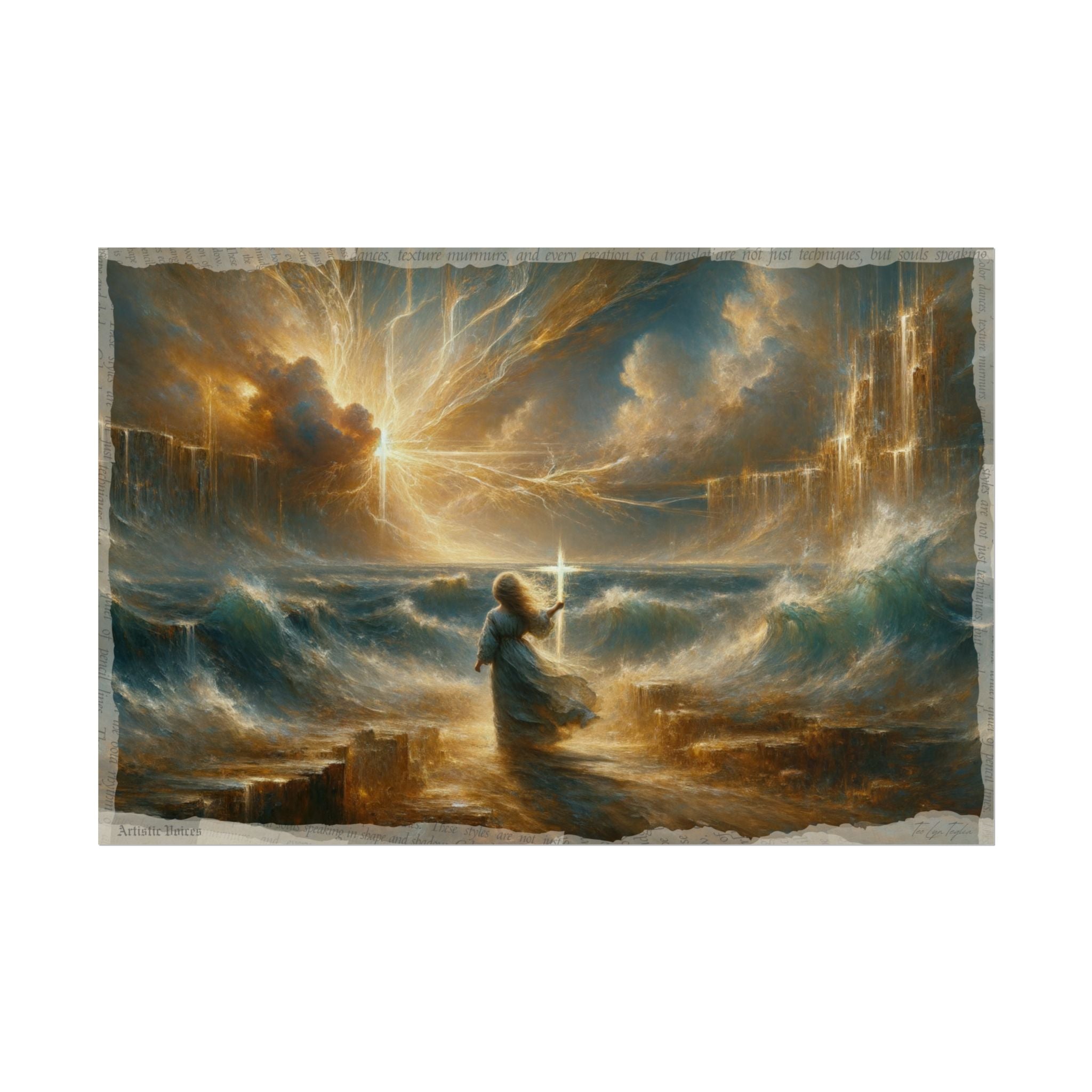 🖌️ Ethereal Divinity Reverie - Art Print by Teo Teglia Art