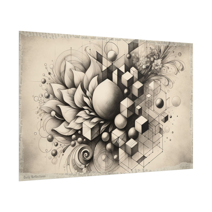 "Evolution of Gentle Geometry" - Art Print by Teo Teglia Art