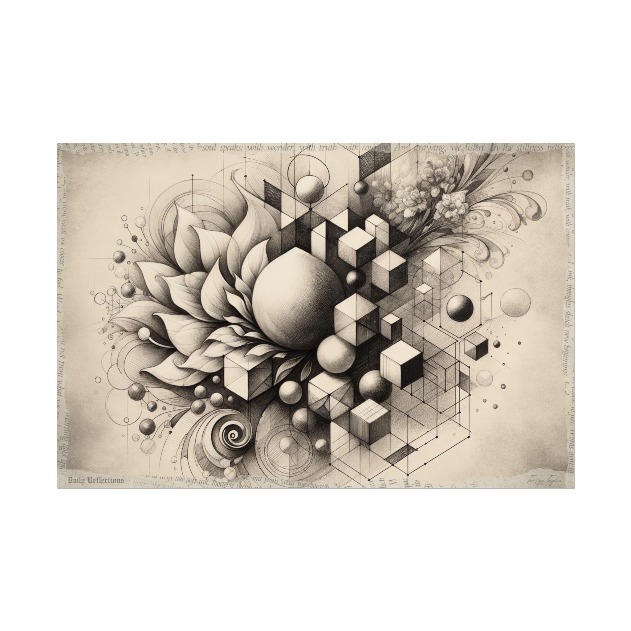 "Evolution of Gentle Geometry" - Art Print by Teo Teglia Art