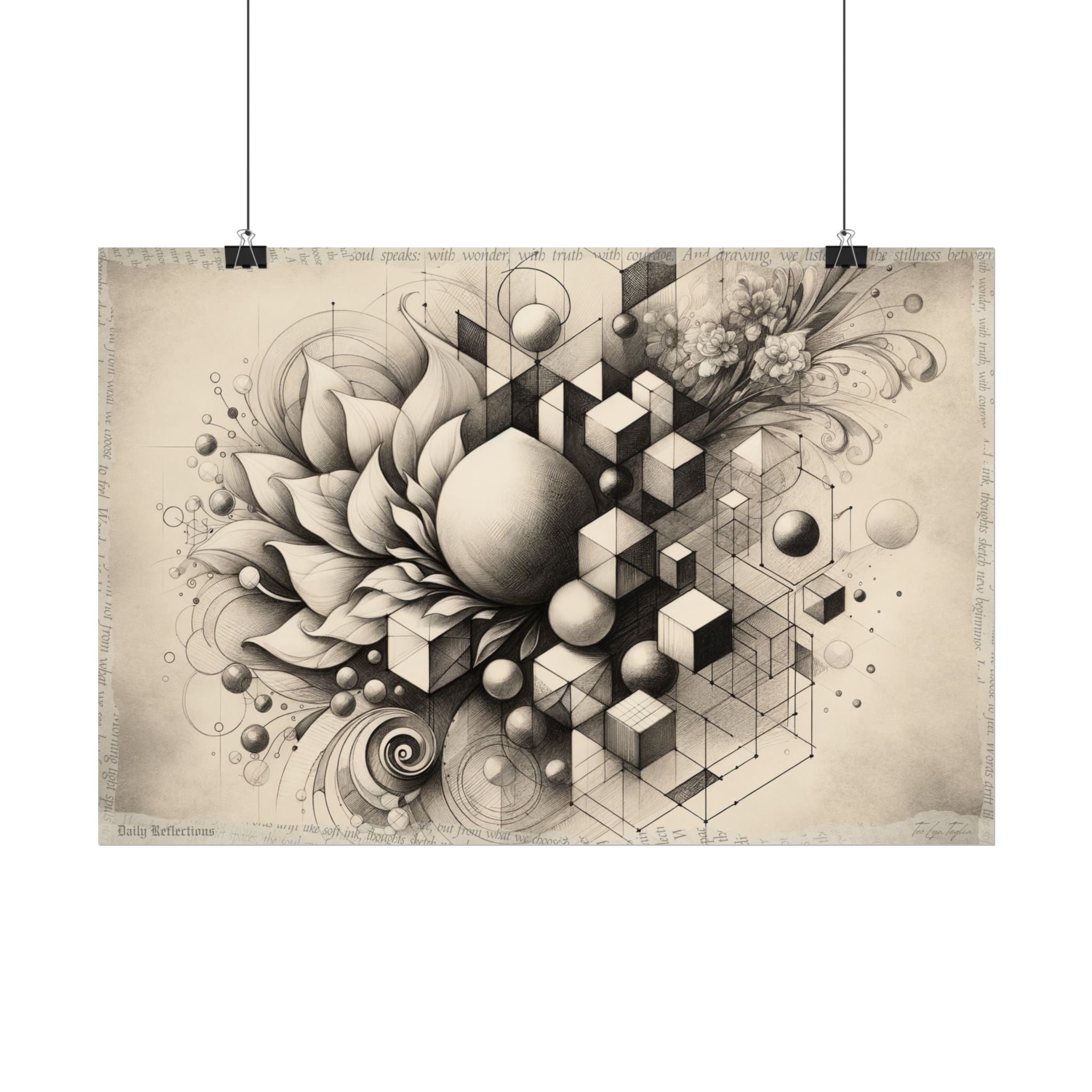 "Evolution of Gentle Geometry" - Art Print by Teo Teglia Art