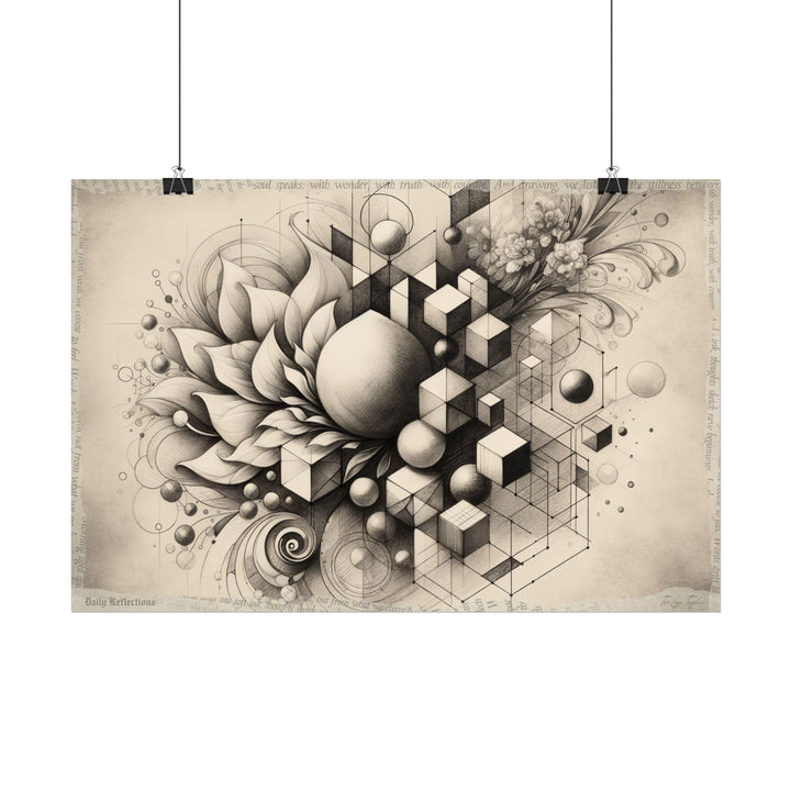 "Evolution of Gentle Geometry" - Art Print by Teo Teglia Art