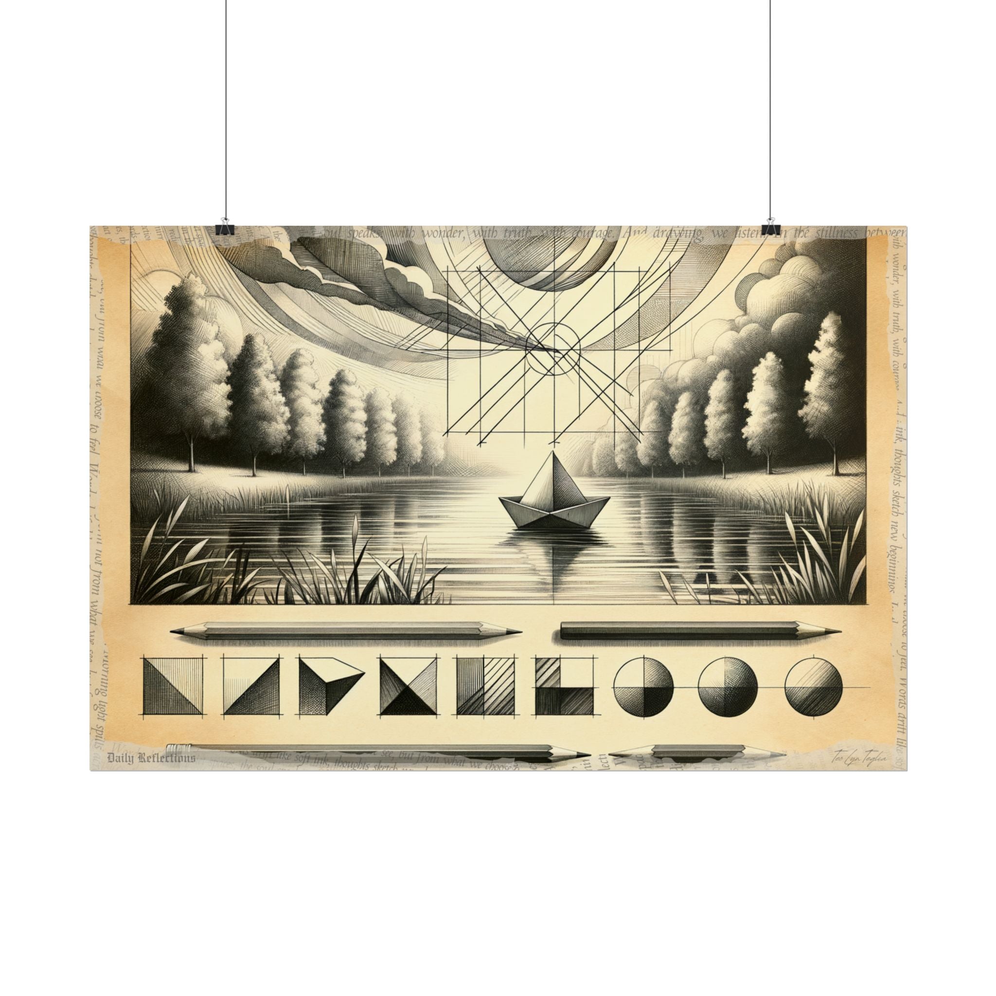 Evolution of Serenity Sketch - Art Print by Teo Teglia Art