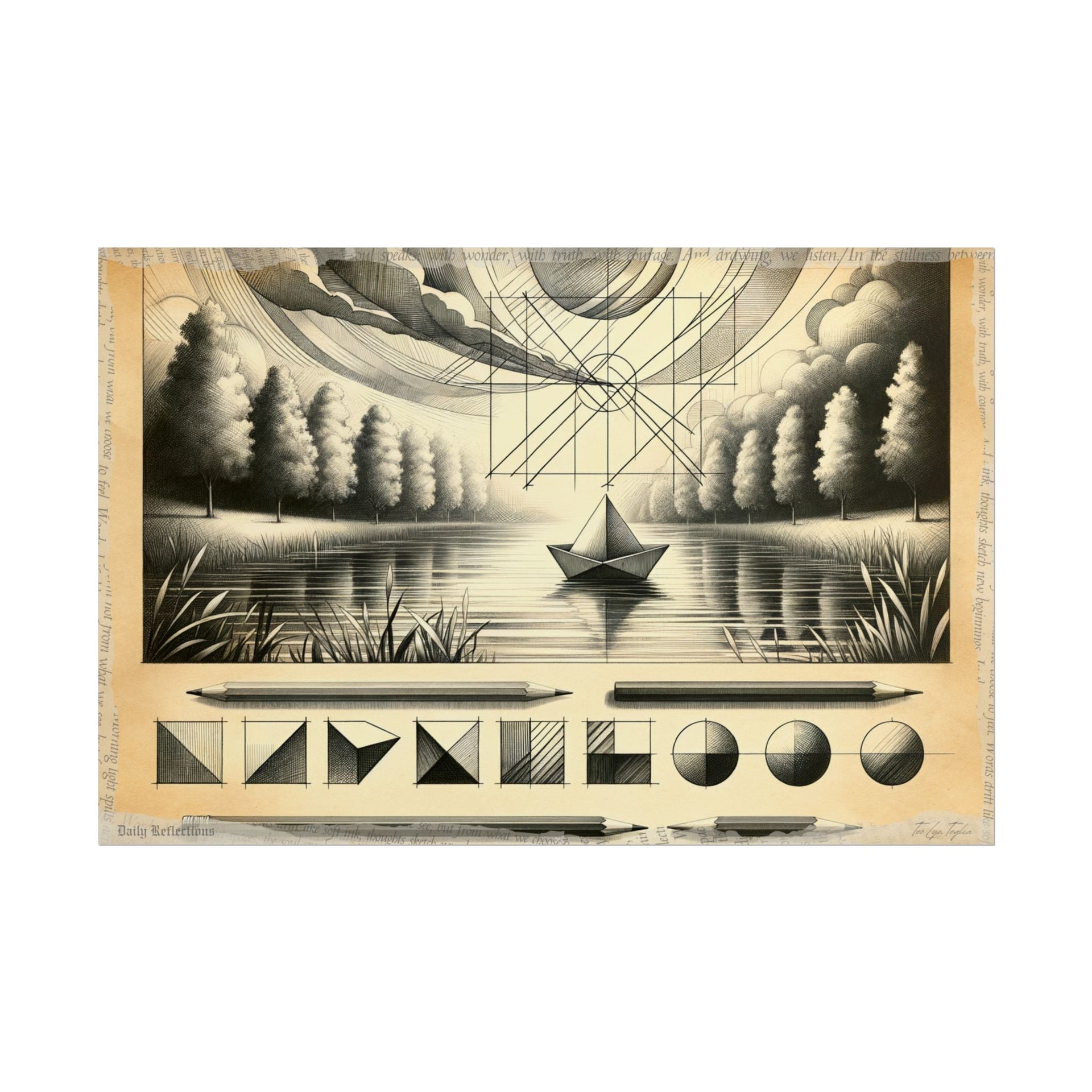 Evolution of Serenity Sketch - Art Print by Teo Teglia Art