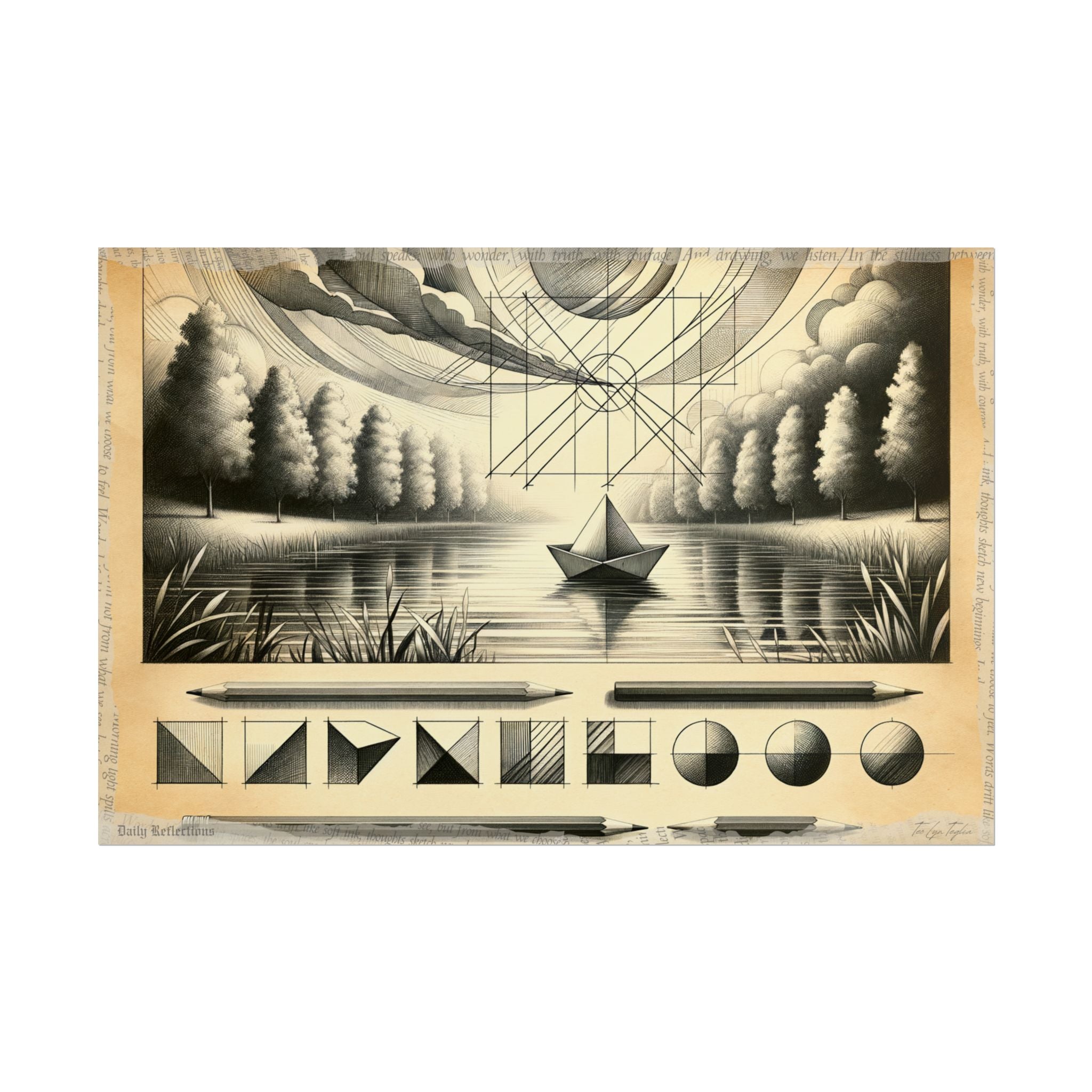Evolution of Serenity Sketch - Art Print by Teo Teglia Art