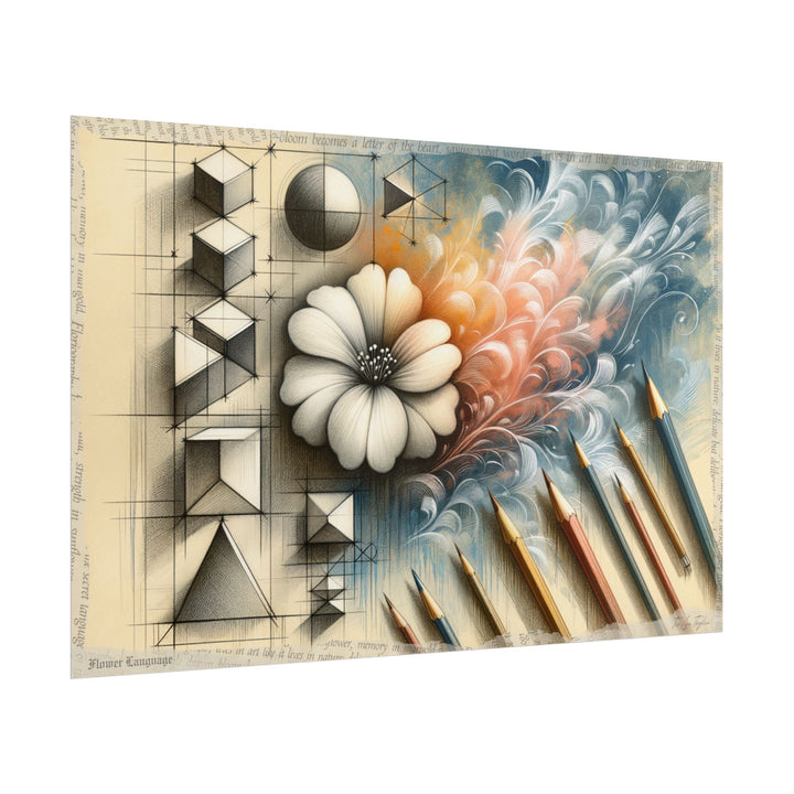 "Evolving Tranquility Sketch" - Art Print by Teo Teglia Art