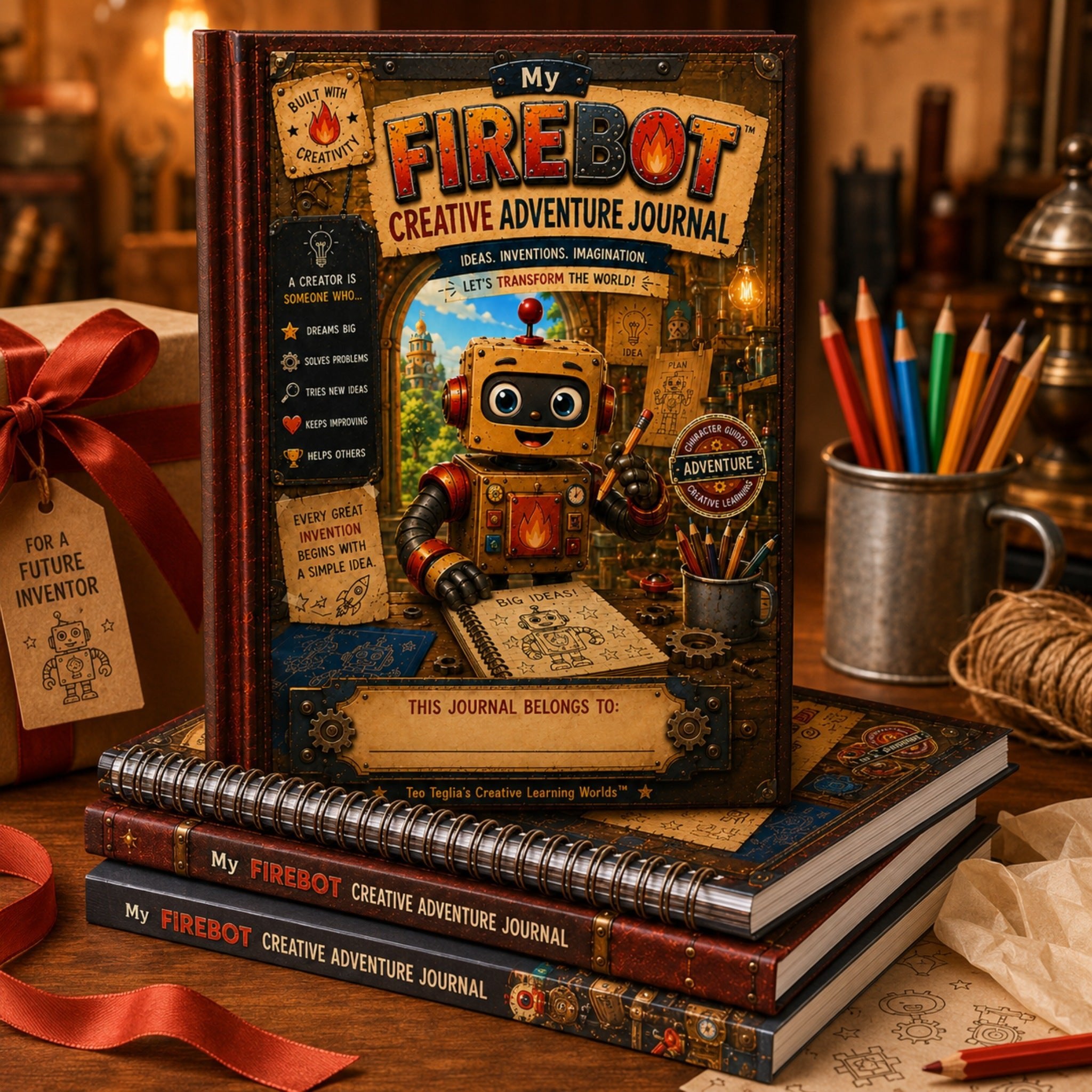 Firebot™ Creative Adventure Keepsake Journal by Teo Teglia