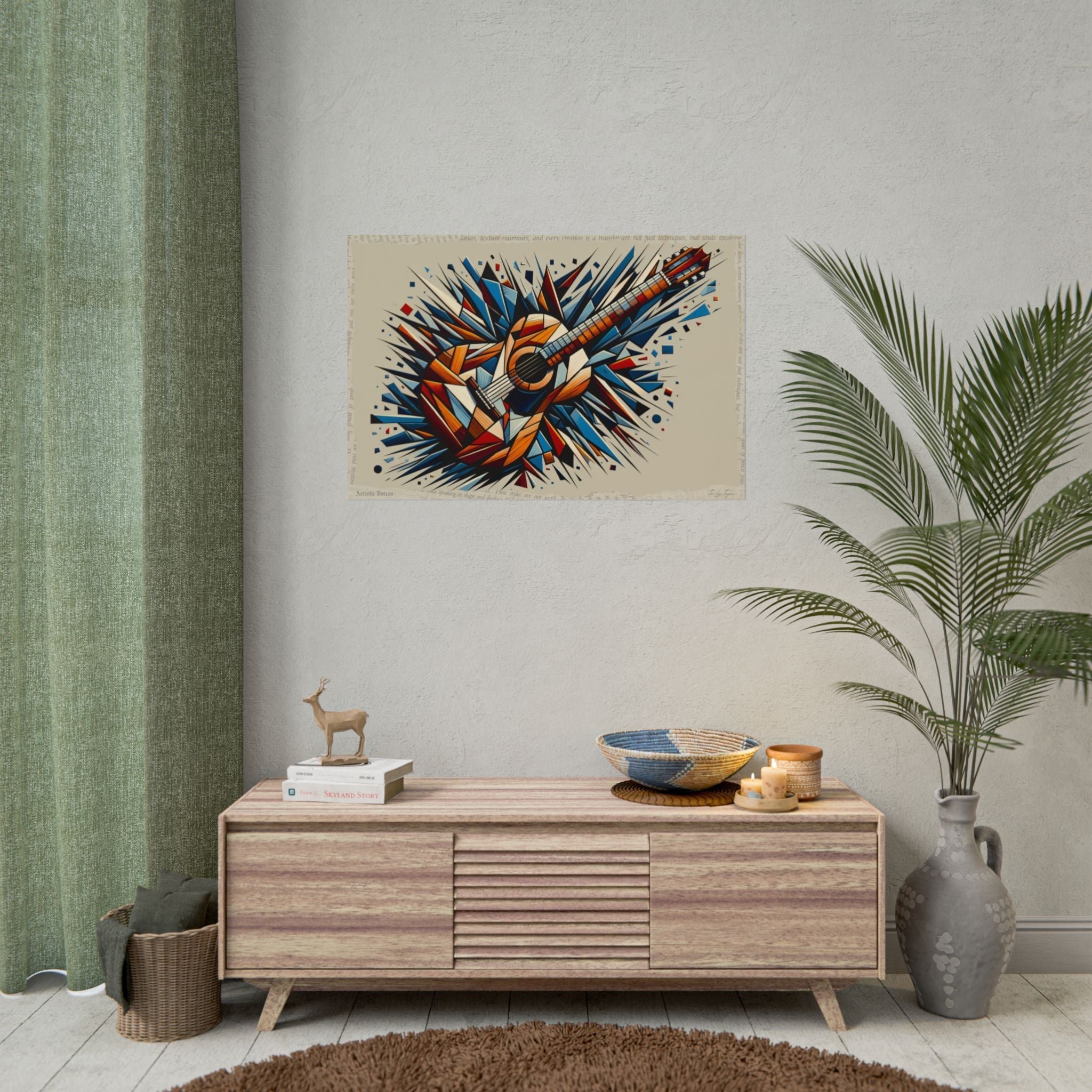 🖌️ Fractured Melody Echoes - Art Print by Teo Teglia Art