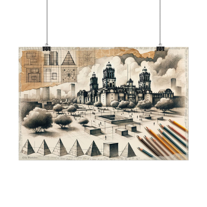 Genesis of Urban Graphite - Art Print by Teo Teglia Art