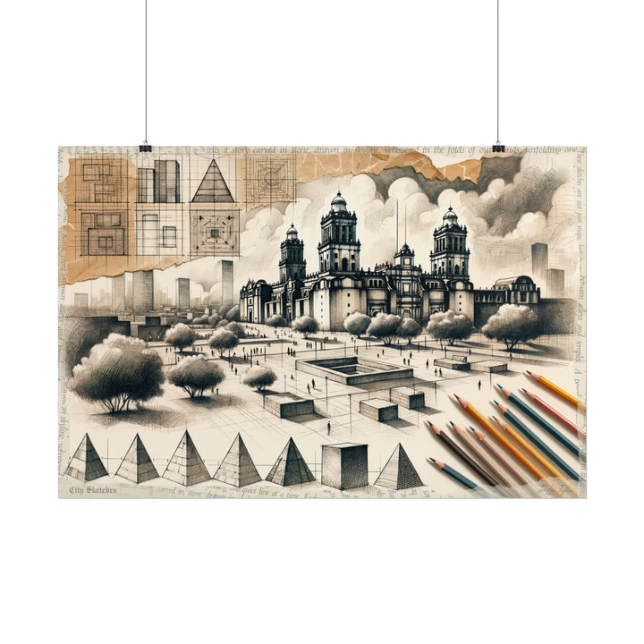 Genesis of Urban Graphite - Art Print by Teo Teglia Art