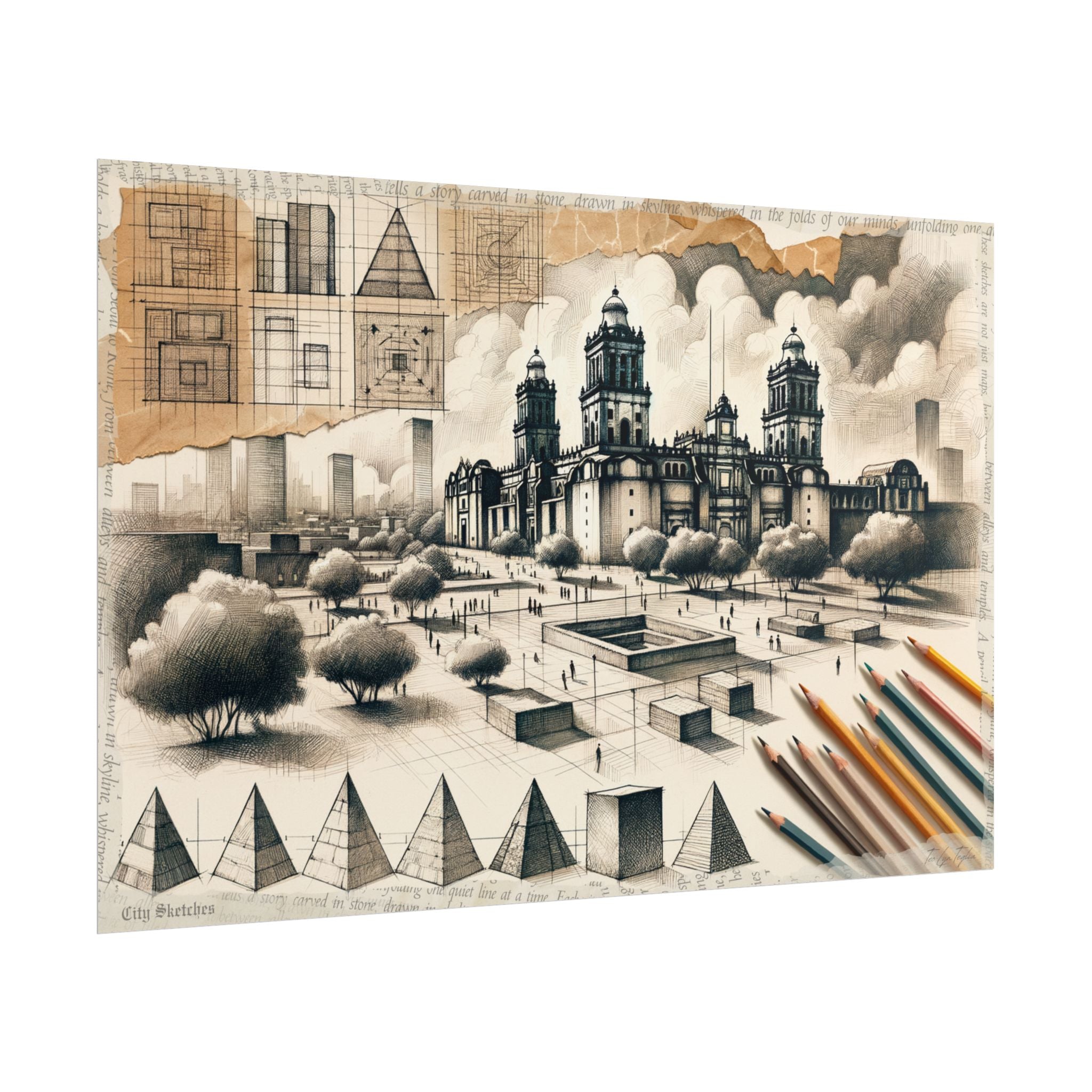 Genesis of Urban Graphite - Art Print by Teo Teglia Art