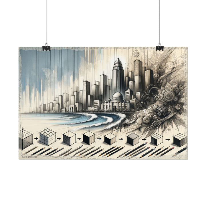 Genesis to Metropolis Whisperings - Art Print by Teo Teglia Art