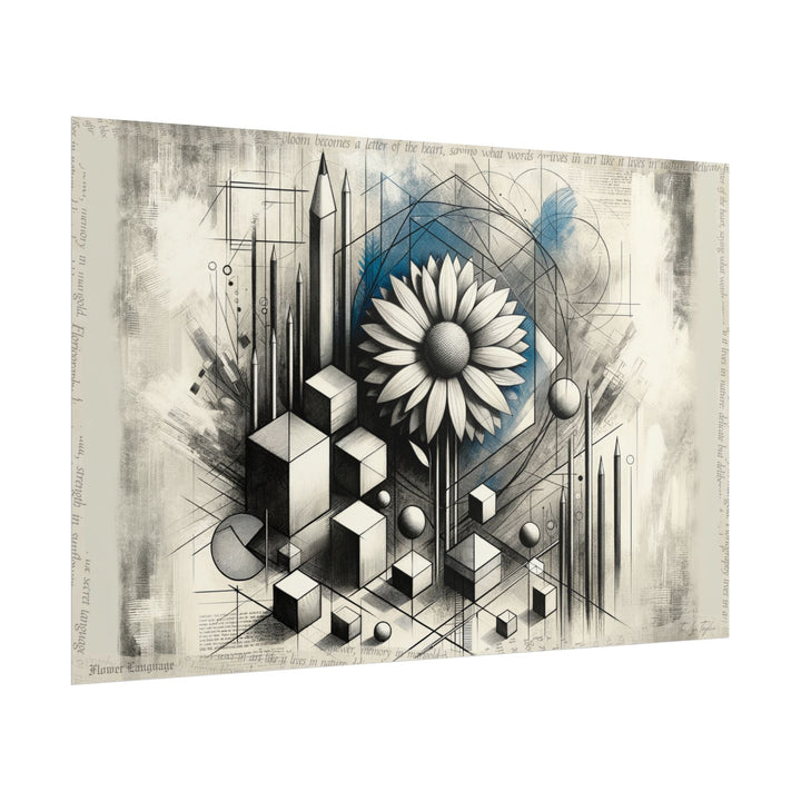 Geometric Bloom of Wisdom - Art Print by Teo Teglia Art