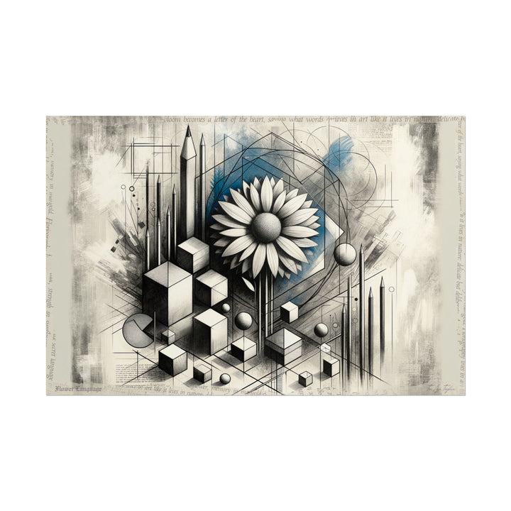Geometric Bloom of Wisdom - Art Print by Teo Teglia Art