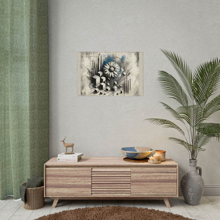 Geometric Bloom of Wisdom - Art Print by Teo Teglia Art