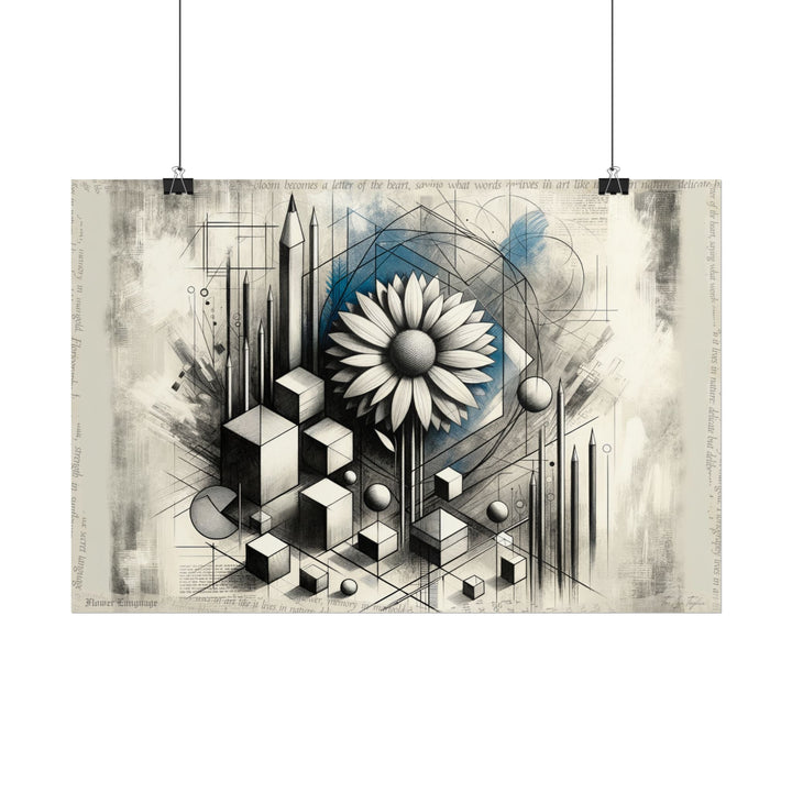 Geometric Bloom of Wisdom - Art Print by Teo Teglia Art
