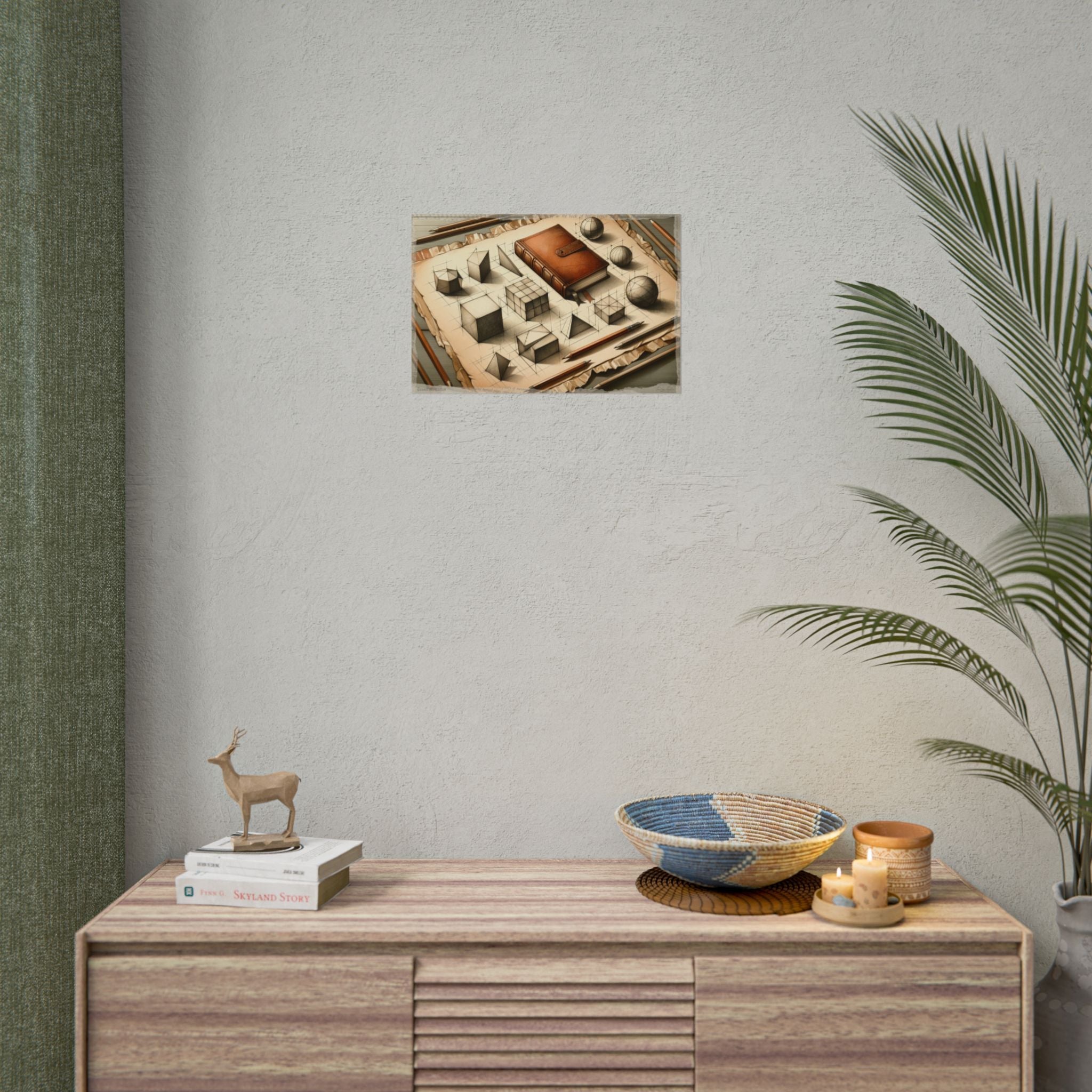 Geometric Dawn to Journal Dusk - Art Print by Teo Teglia Art