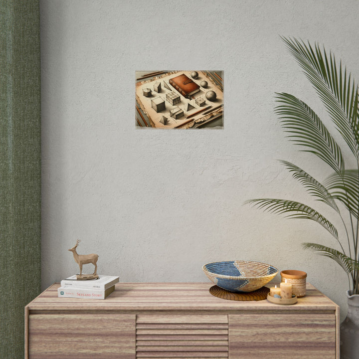 Geometric Dawn to Journal Dusk - Art Print by Teo Teglia Art