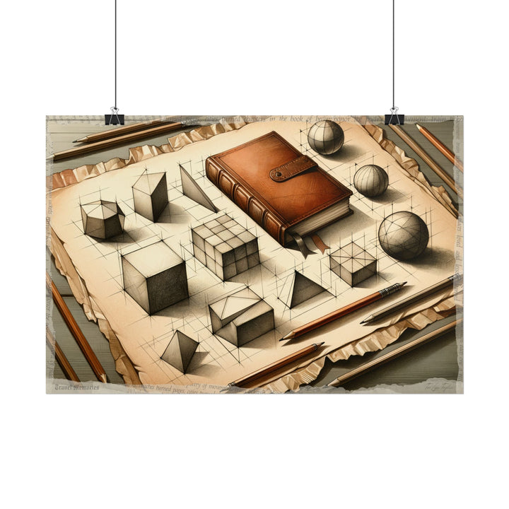 Geometric Dawn to Journal Dusk - Art Print by Teo Teglia Art