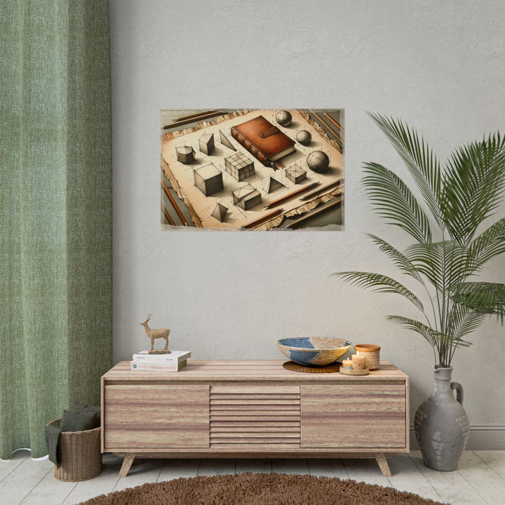 Geometric Dawn to Journal Dusk - Art Print by Teo Teglia Art