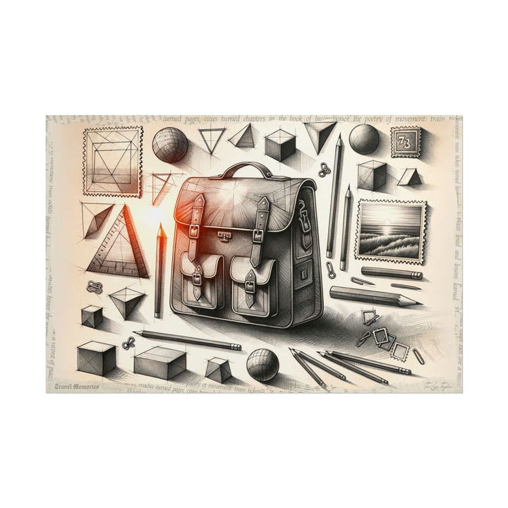 Geometric Dawn Voyage - Art Print by Teo Teglia Art