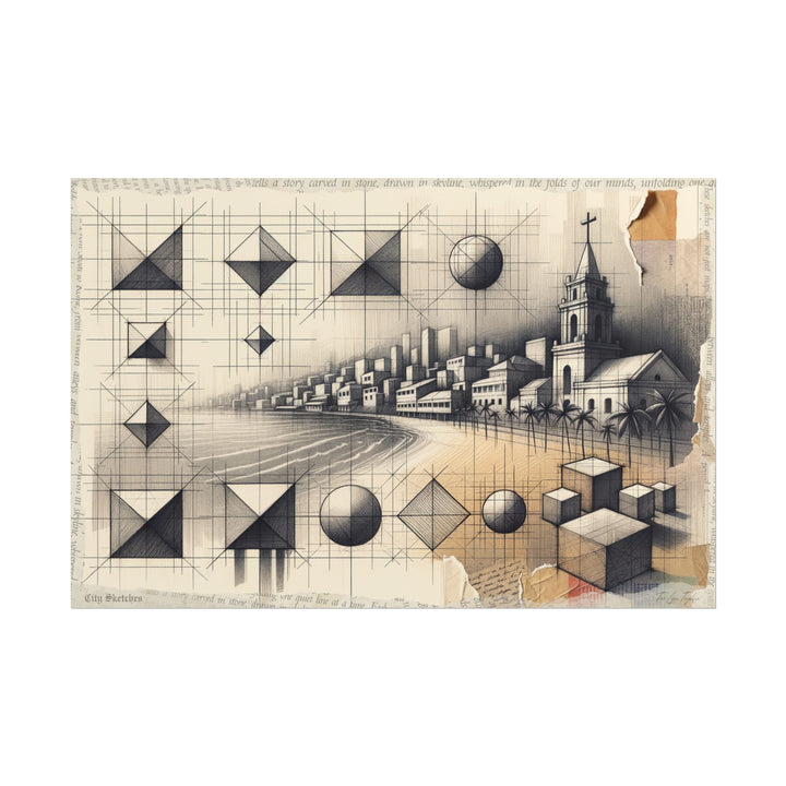 Geometric Genesis: Coastal Reverie - Art Print by Teo Teglia Art