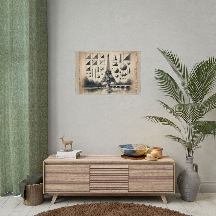 Geometric Genesis: Paris Unfurling - Art Print by Teo Teglia Art
