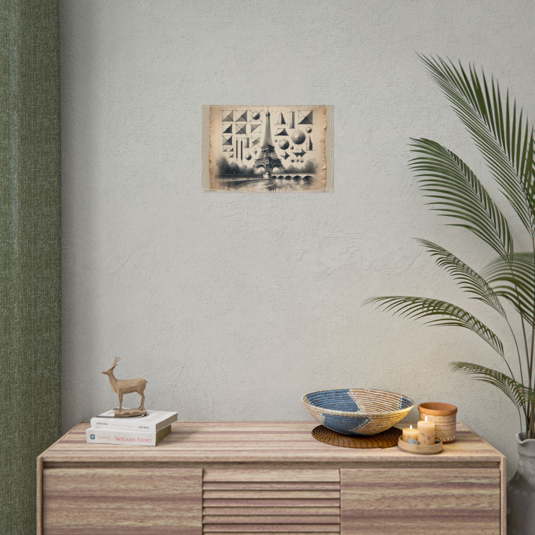 Geometric Genesis: Paris Unfurling - Art Print by Teo Teglia Art