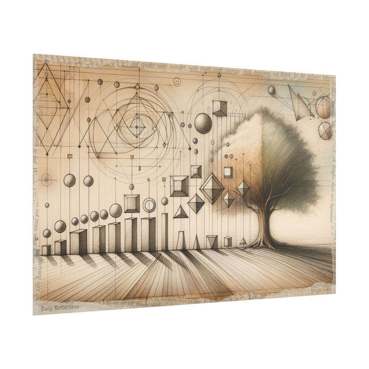 "Geometric Genesis to Arbor Ascension" - Art Print by Teo Teglia Art