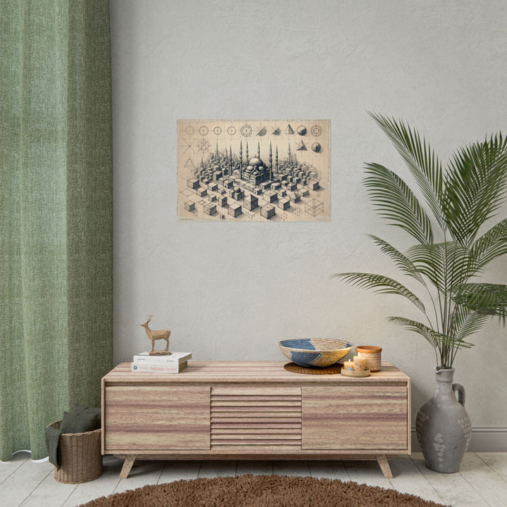 Geometric Genesis: Unveiling Istanbul - Art Print by Teo Teglia Art