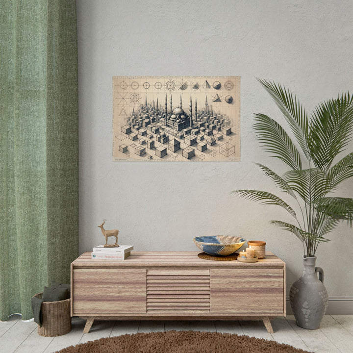 Geometric Genesis: Unveiling Istanbul - Art Print by Teo Teglia Art