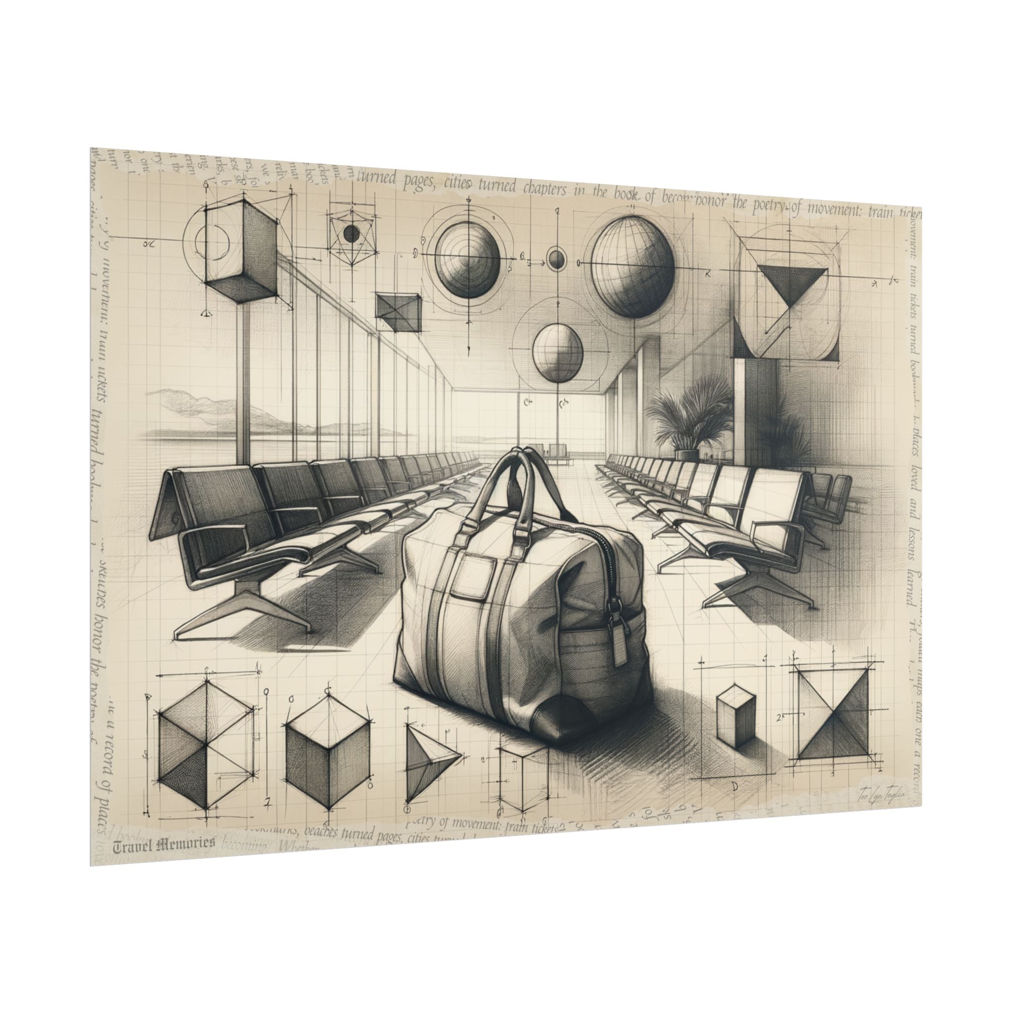 Geometric Journey Unfolded - Art Print by Teo Teglia Art