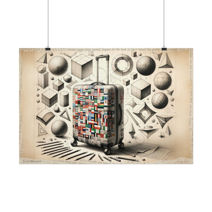 Geometric Journey Unfolding - Art Print by Teo Teglia Art