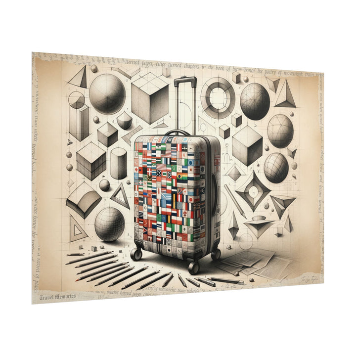 Geometric Journey Unfolding - Art Print by Teo Teglia Art