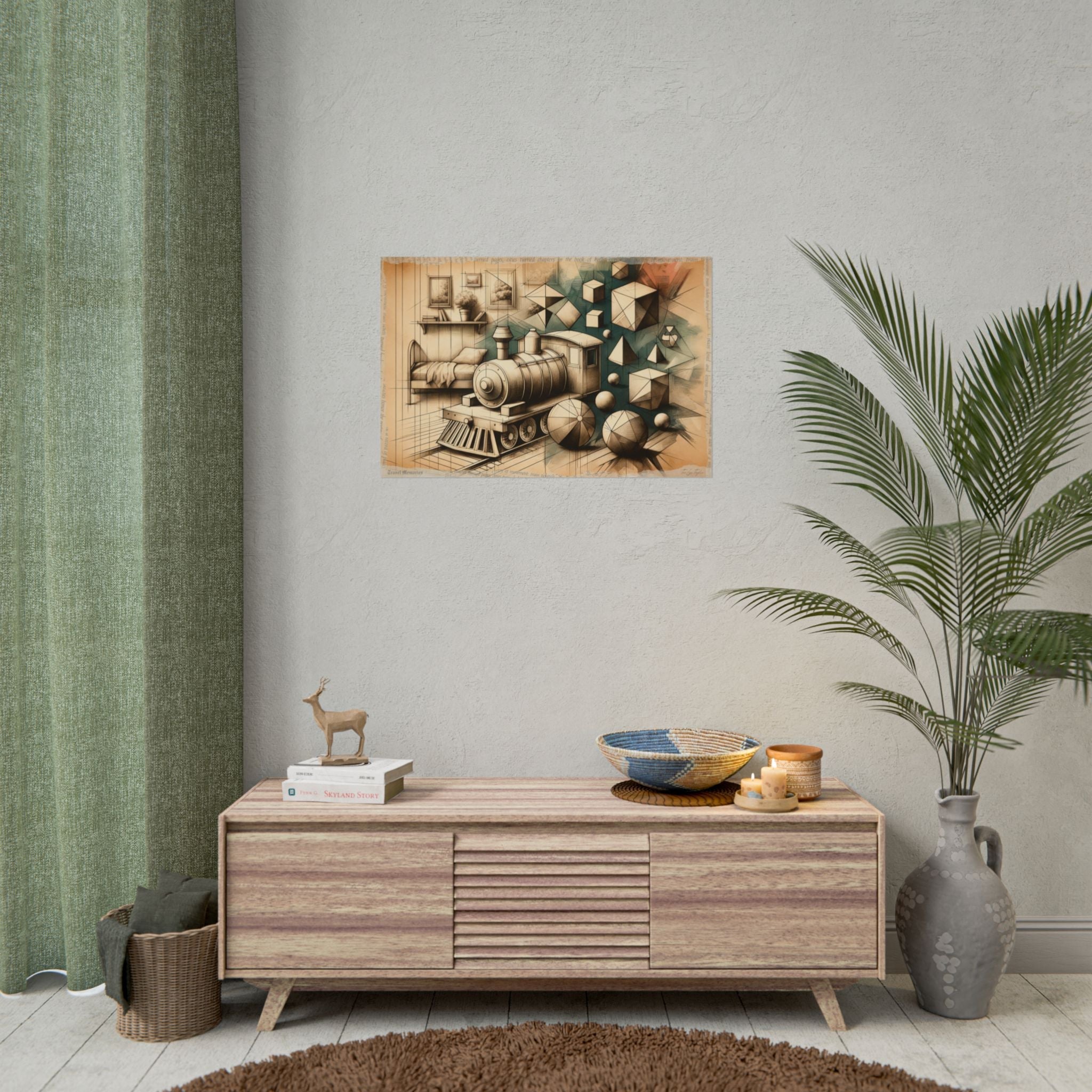 "Geometric Journey Unveiled" - Art Print by Teo Teglia Art