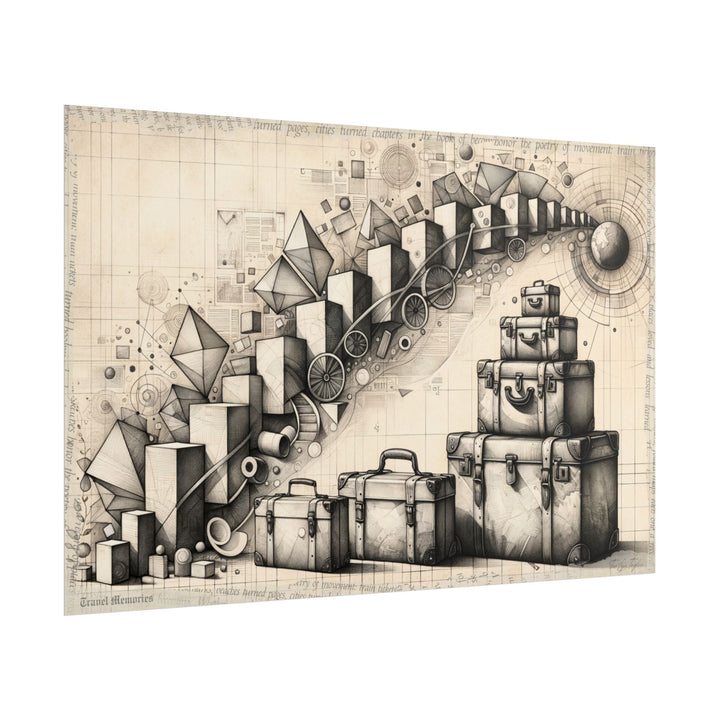 "Geometric Journey Unveiled" - Art Print by Teo Teglia Art