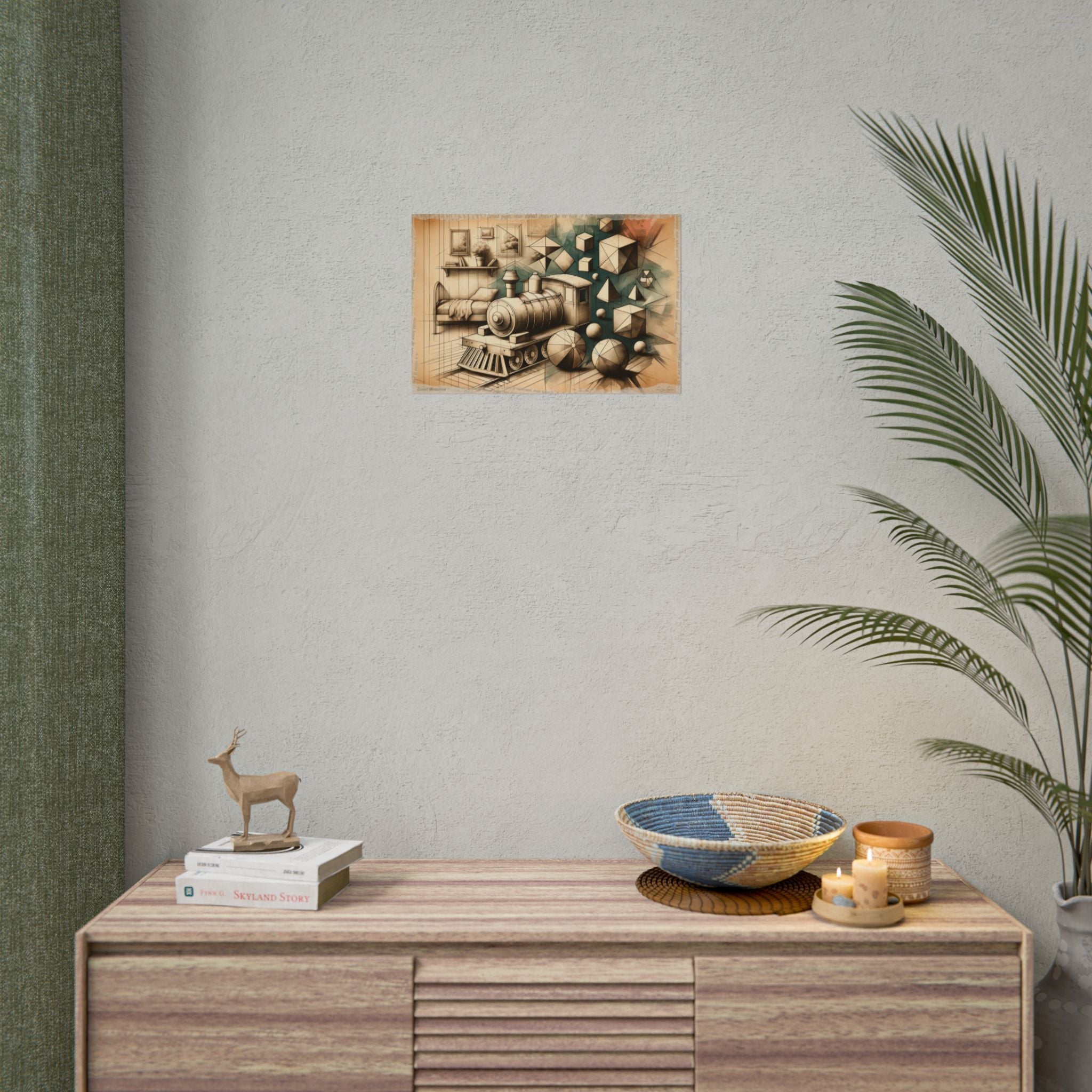 "Geometric Journey Unveiled" - Art Print by Teo Teglia Art